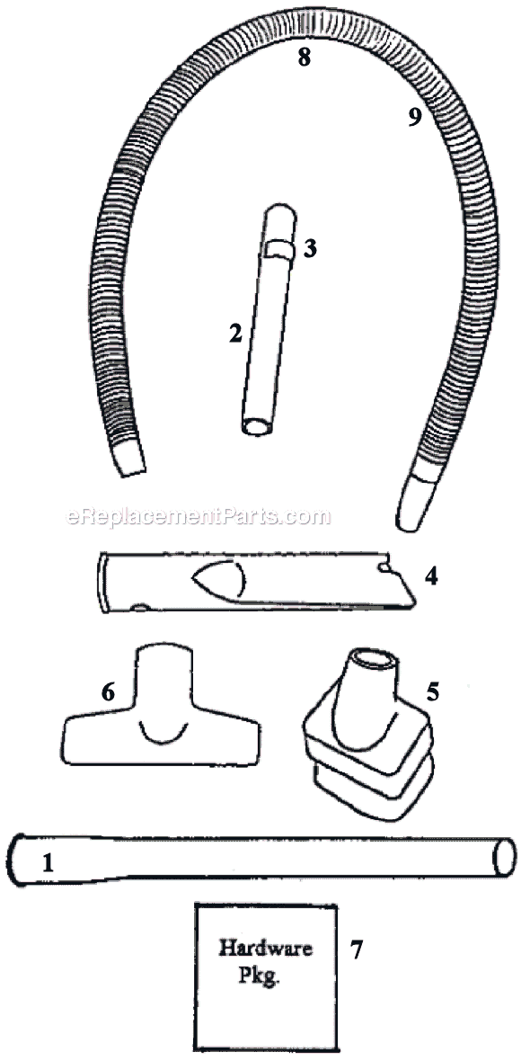 Eureka 6425AT Upright Vacuum Page D Diagram