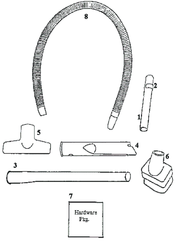 Eureka 6426AT Upright Vacuum Page D Diagram