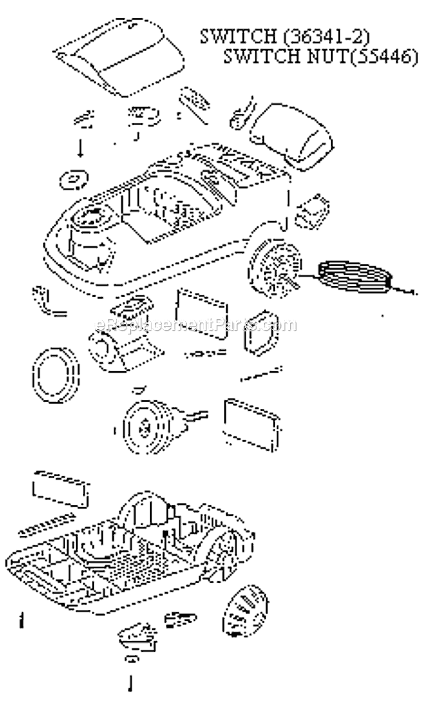 Eureka 6877A Aero World Canister Vacuum Page B Diagram