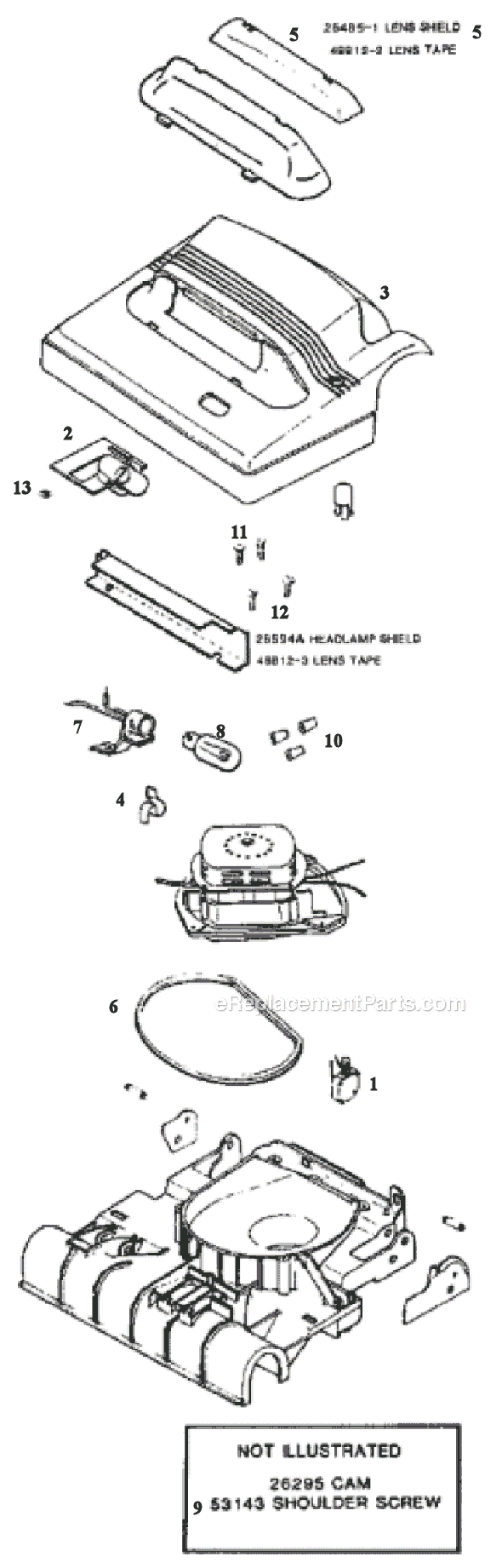 Eureka 7522B Upright Vacuum Page B Diagram