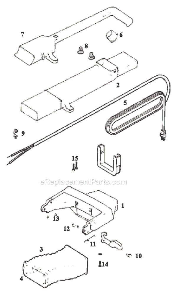 Eureka 7522B Upright Vacuum Page D Diagram