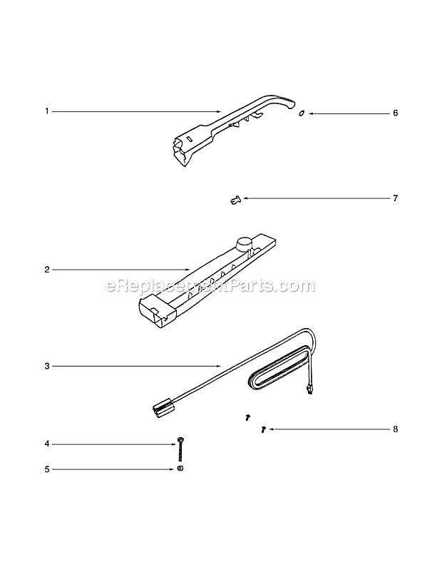 Eureka 7602B Bravo Upright Vacuum Page C Diagram