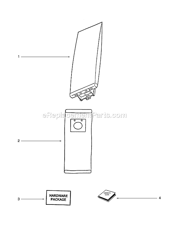 Eureka 7602B Bravo Upright Vacuum Page D Diagram