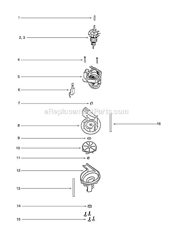 Eureka 7606AA Bravo Upright Vacuum Page C Diagram