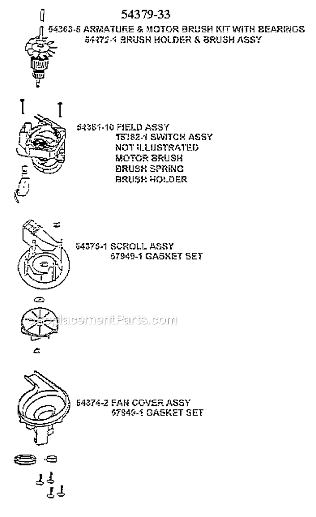 Eureka 7640ATV Bravo Upright Vacuum Page C Diagram