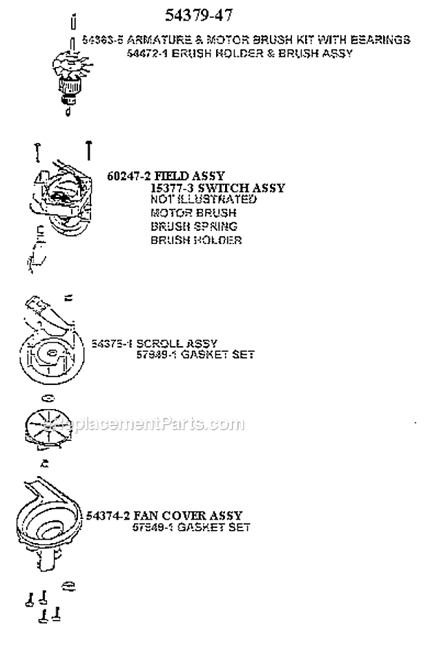 Eureka 7640ATV Bravo Upright Vacuum Page E Diagram