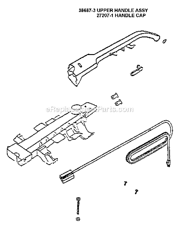 Eureka 7650ATV Bravo Upright Vacuum Page D Diagram