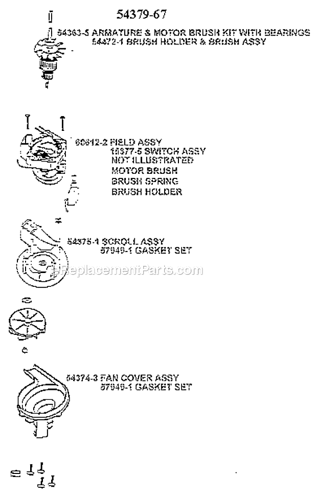 Eureka 7650AT Bravo Upright Vacuum Page C Diagram