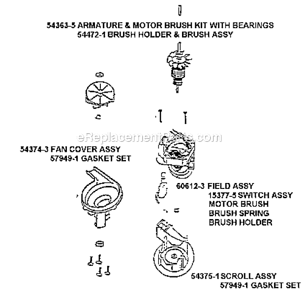 Eureka 7891BTX Bravo Upright Vacuum Page C Diagram