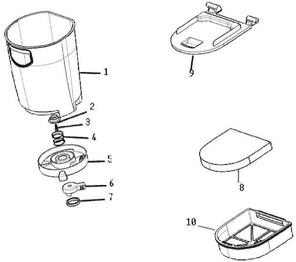 Eureka 8802AVZ-1 Upright Vacuum Page B Diagram