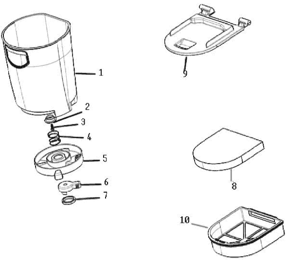 Eureka 8803BVZ Upright Vacuum Page B Diagram