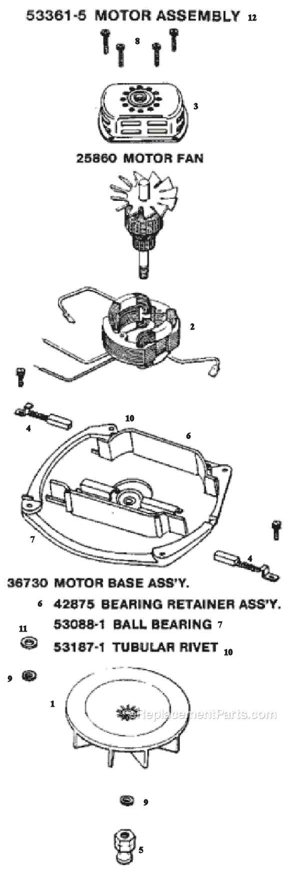 Eureka C2031B Upright Vacuum Page B Diagram