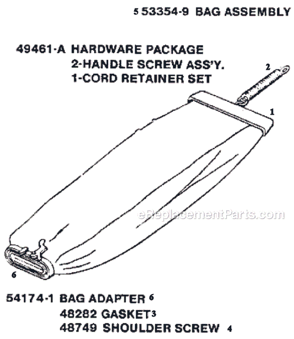 Eureka C2031B Upright Vacuum Page E Diagram