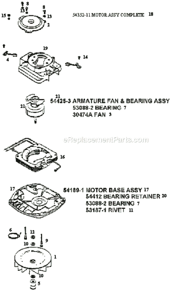 Eureka C2194B Upright Vacuum Page C Diagram