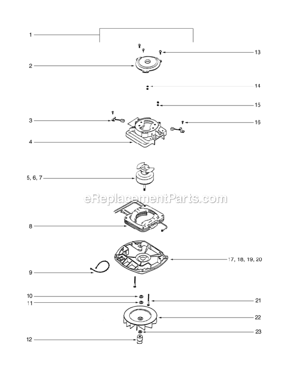 Eureka C4046F-1 Commercial Upright Vacuum Page C Diagram