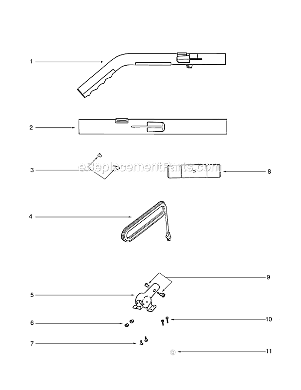 Sanitaire S670D-1 Upright Vacuum Page C Diagram