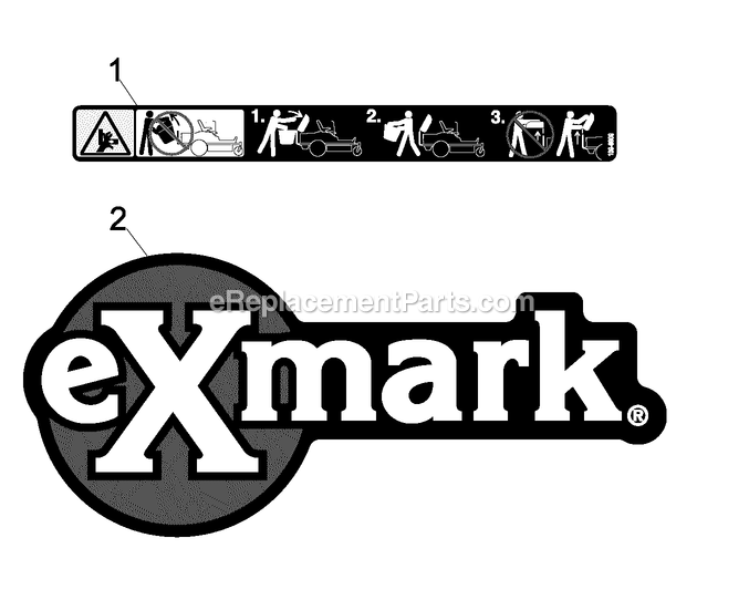 eXmark 109-5200 (670000-719999)(2007) Ultra Vac Quest Decals Diagram