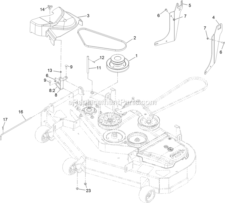 eXmark 116-3001 (404314159-406294344)(2019) Ultra Vac E-Series Completing Kit (2) Diagram