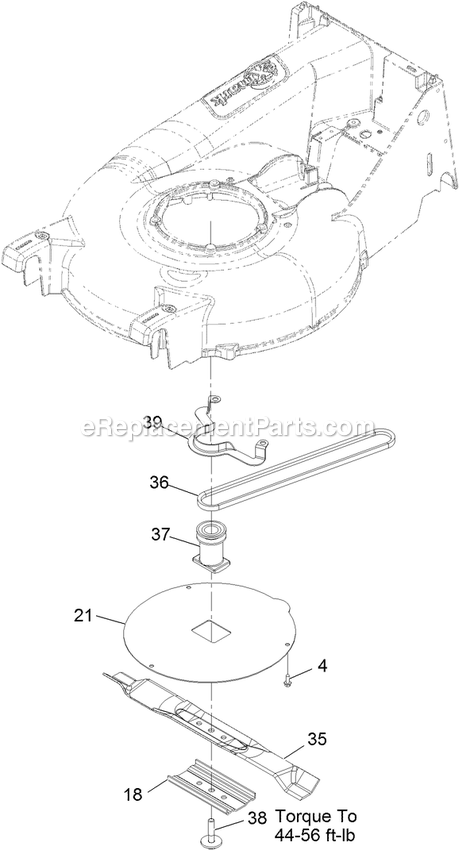 eXmark ECX160CHN21000 (404314159-406294344)(2019) Commercial 21 Blade Assembly Diagram
