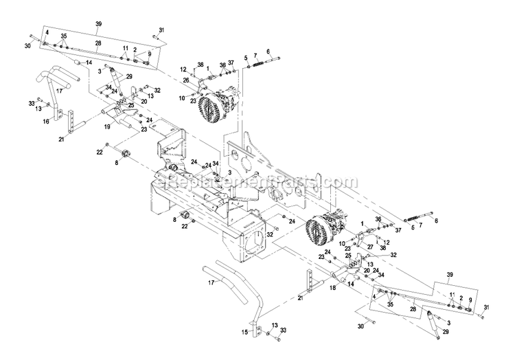 eXmark FR23KC (720000-789999)(2008) Front Runner Air Cooled Motion Control Group Diagram