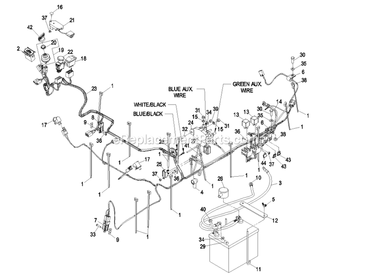 eXmark FR23KC (720000-789999)(2008) Front Runner Air Cooled Electrical Group Diagram