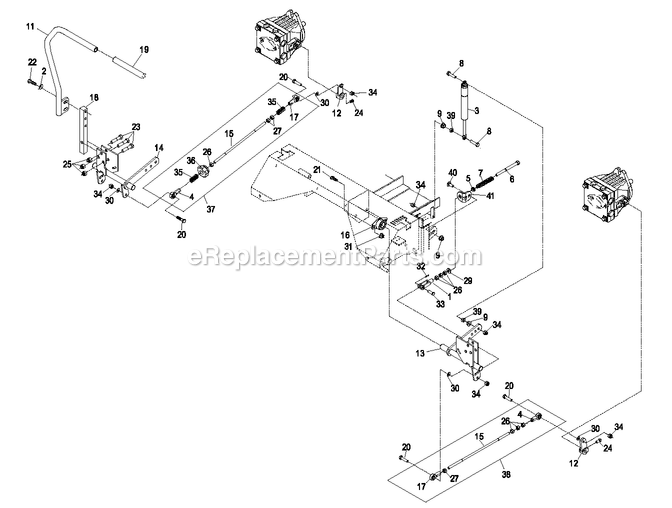 eXmark LAS25KC604B (670000-719999)(2007) Lazer Z As Motion Control Group Diagram
