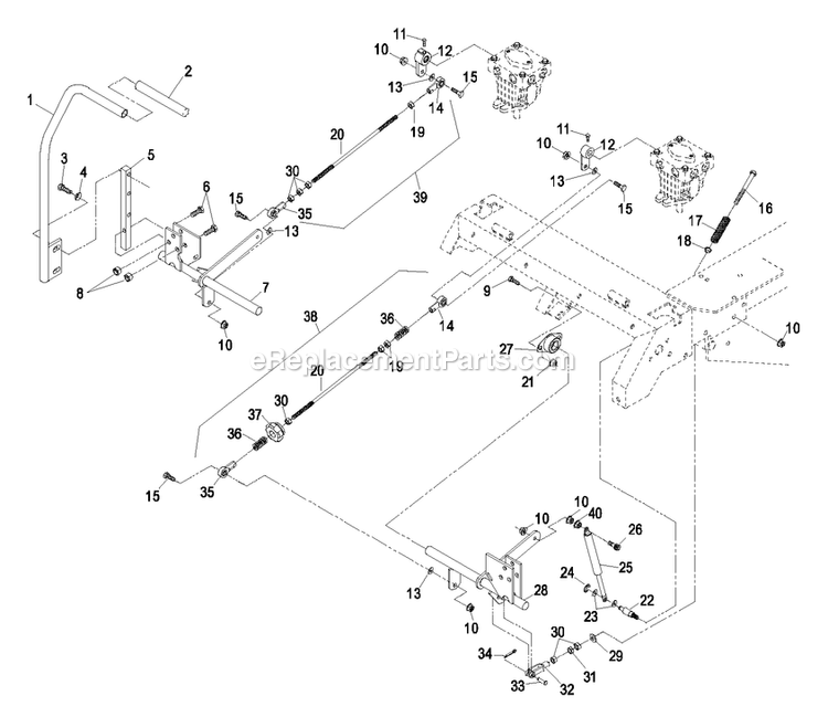 eXmark LCT23BV603 (600000-669999)(2006) Lazer Z Ct Motion Control Group Diagram