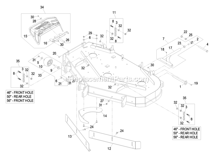 eXmark LHP20KC505 (600000-669999)(2006) Lazer Z Hp Deck Group (2) Diagram