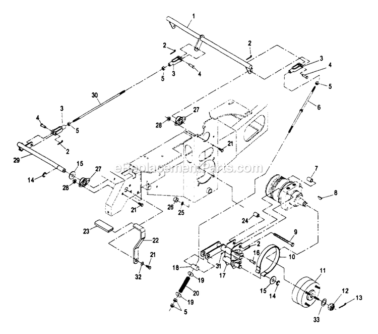 eXmark LHP5223KC (220000-251999)(2000) Lazer Z Hp Park Brake Group Diagram