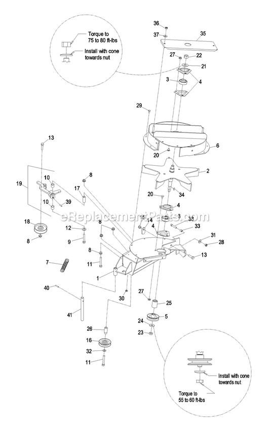 eXmark LHPUV5256 (790000-849999)(2009) Ultra Vac Lhp Blower Assembly (3) Diagram