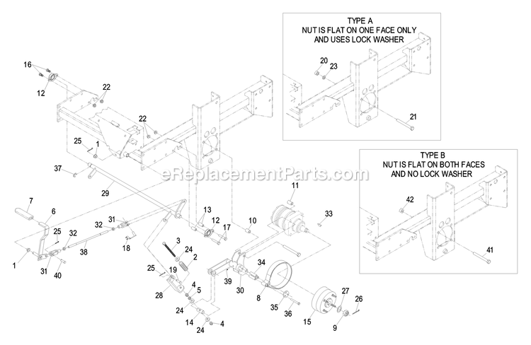 eXmark LXS29LKA725 (670000-719999)(2007) Lazer Z Xs Liquid Cooled Park Brake Group Diagram