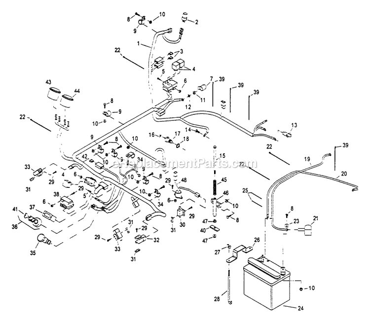 eXmark LZ22LKA523 (220000-251999)(2000) Lazer Z Electrical Group (1) Diagram