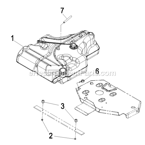 eXmark LZA20KAX484 (850000-919999)(2010) Next Lazer Z Advantage Series Fuel Tank Group Diagram