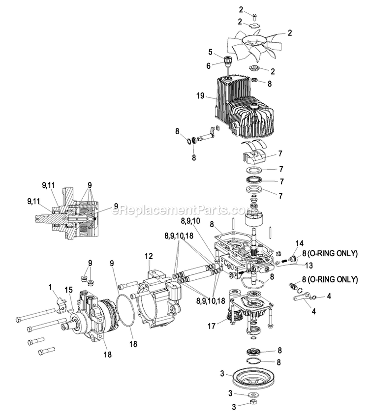 eXmark LZAS23KC524 (850000-919999)(2010) Next Lazer Z Advantage Series X Hydraulic Group (2) Diagram