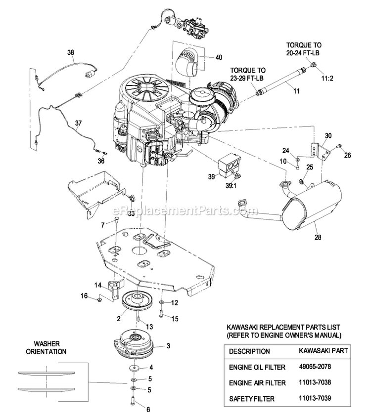eXmark LZAS29KA724LP (850000-919999)(2010) Next Lazer Z Lpg Engine Group Diagram
