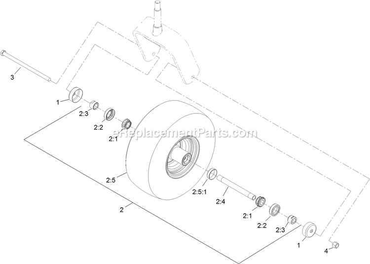 eXmark LZDS902K60RD (313000000-313999999)(2013) Lazer Z Ds-Series Wheel And Tire Assembly Diagram