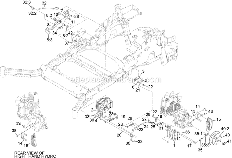 eXmark LZE740EKC60400 (315000000-315999999)(2015) Lazer Z E-Series Park Brake Assembly Diagram