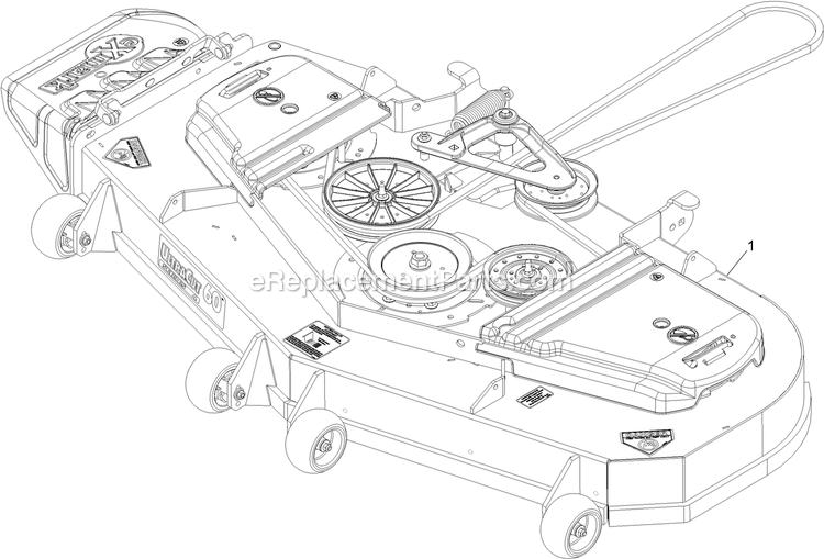 eXmark LZS749EKC604SS (312000000-312999999)(2012) Lazer Z S-Series Complete Deck Assembly Diagram