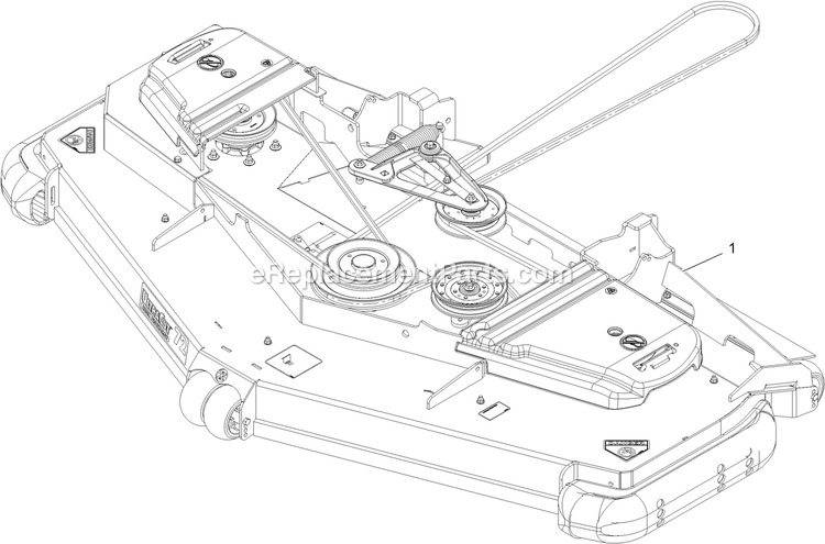 eXmark LZS749EKC72RD (314000000-314999999)(2014) Lazer Z S-Series Complete Deck Assembly Diagram