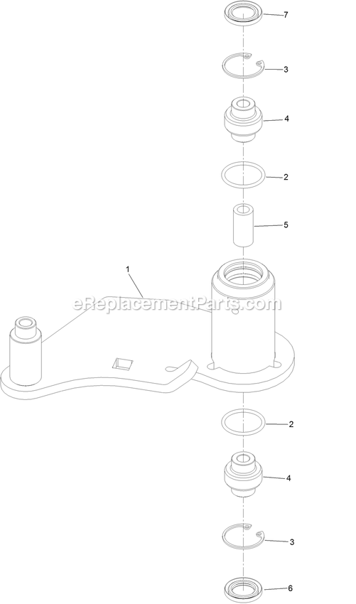 eXmark LZS801CKA60RA1 (408644346-411294211)(2021) Lazer Z S-Series Idler Assembly Diagram