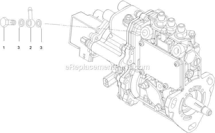 eXmark LZS80TDYM604W0 (404314159-406294344)(2019) Lazer Z S-Series Diesel Fuel Pipe Assembly Diagram