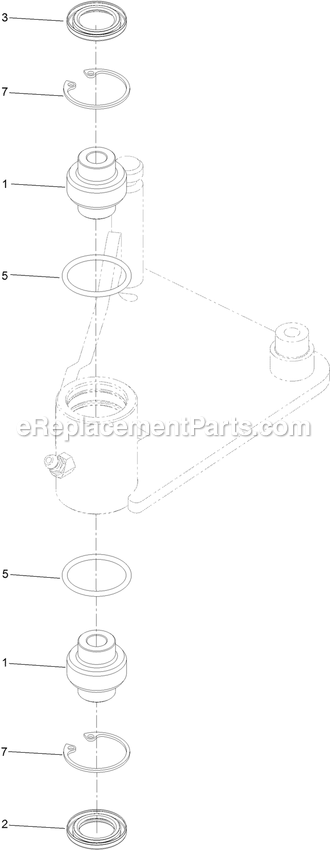 eXmark LZS80TDYM724W0 (408644346-411294211)(2021) Lazer Z S-Series Diesel Idler Arm Assembly Diagram