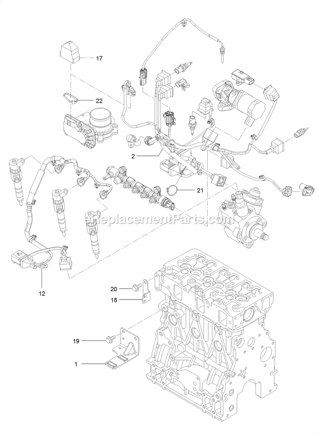 eXmark LZS88CDYM96RW0 (402082300-404314158)(2018) Lazer Z S-Series Diesel Electric Parts Assembly Diagram