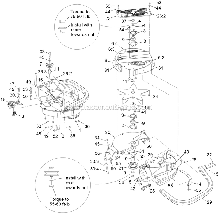 eXmark LZUV2B (920000-999999)(2011) Next Lazer Z Ultra Vac Blower Assembly Diagram