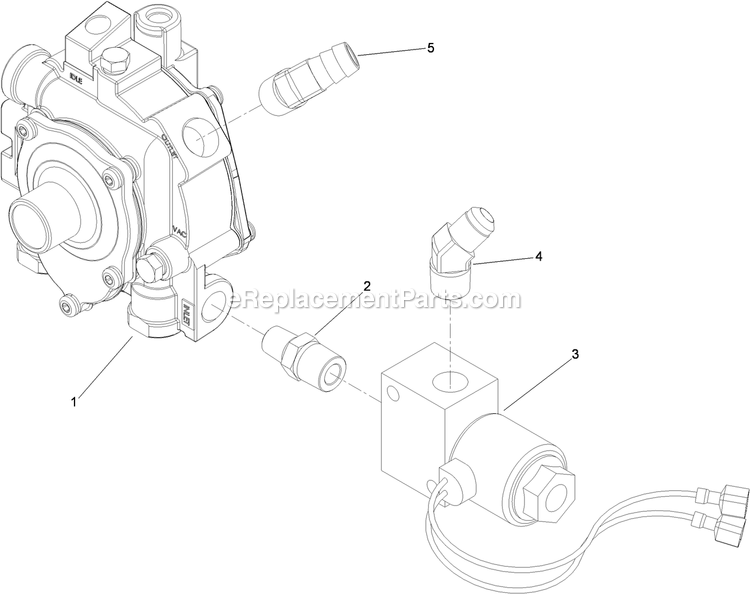 eXmark LZX29PKA606 (920000-999999)(2011) Lazer Z Lpg Lp Solenoid Regulator Assembly (1) Diagram