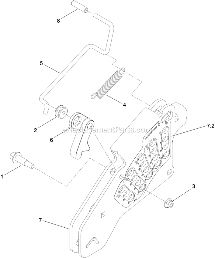 eXmark LZX34KC726SS (920000-999999)(2011) Lazer Z X-Series Height-Of-Cut Assembly Diagram