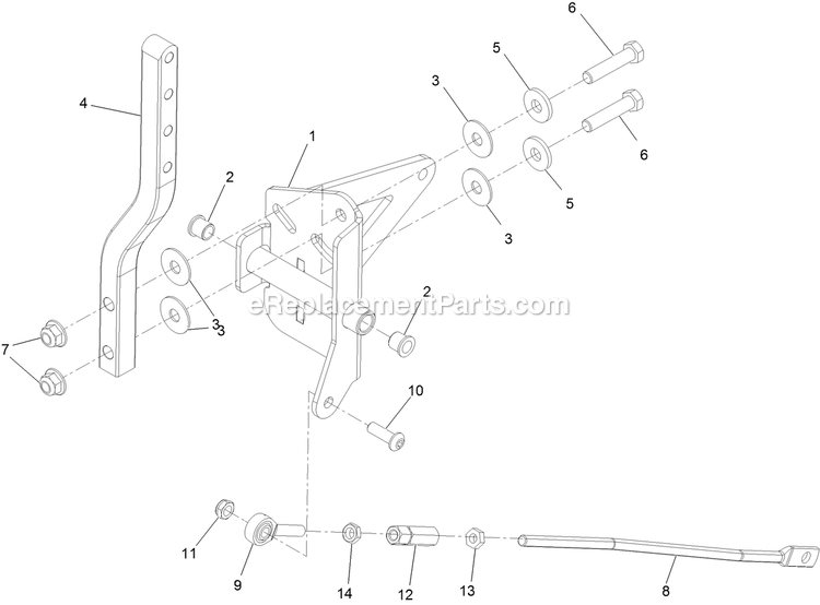 eXmark PNS720GKC52300 (315000000-315999999)(2015) Pioneer S-Series Lh Motion Control Assembly Diagram