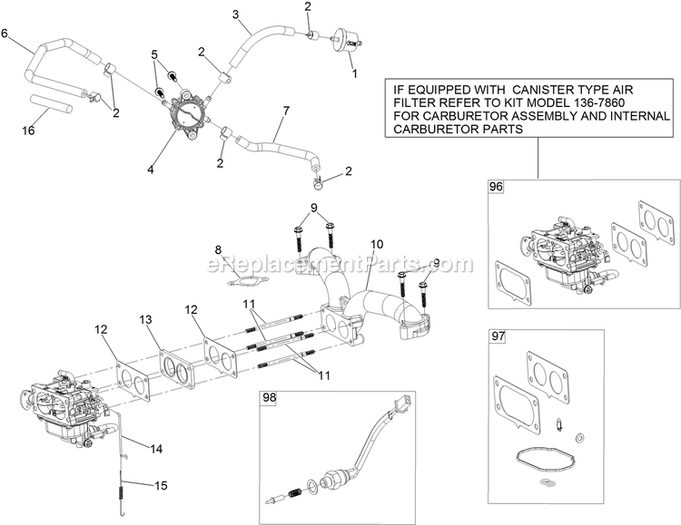 eXmark RAE708GEM52300 (408644346-411294211)(2021) Radius E-Series Fuel System Assembly Diagram
