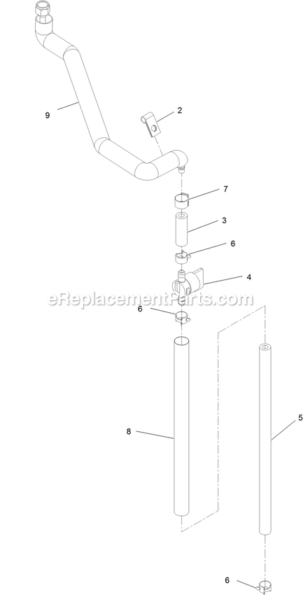 eXmark STS650AKC48400 (404314159-406294344)(2019) Staris S-Series Fuel Line Assembly Diagram