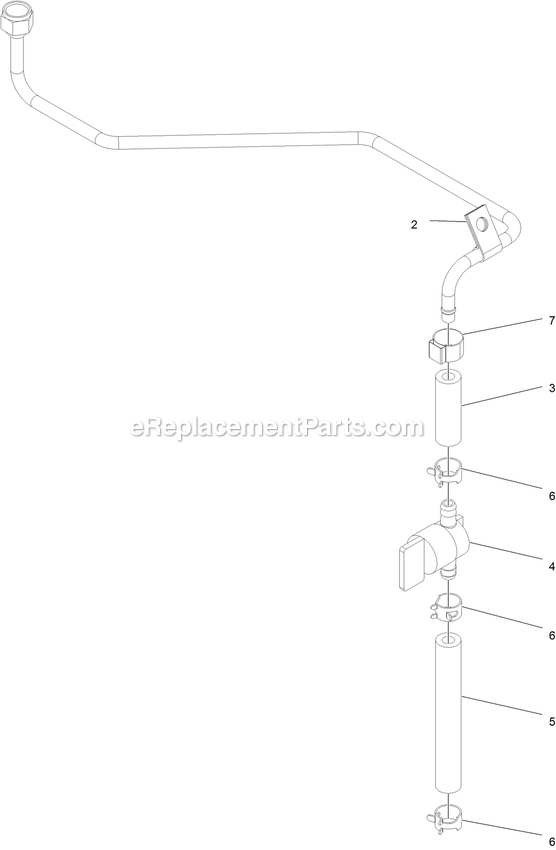 eXmark STS730GKA52400 (404314159-406294344)(2019) Staris S-Series Fuel Line Assembly Diagram